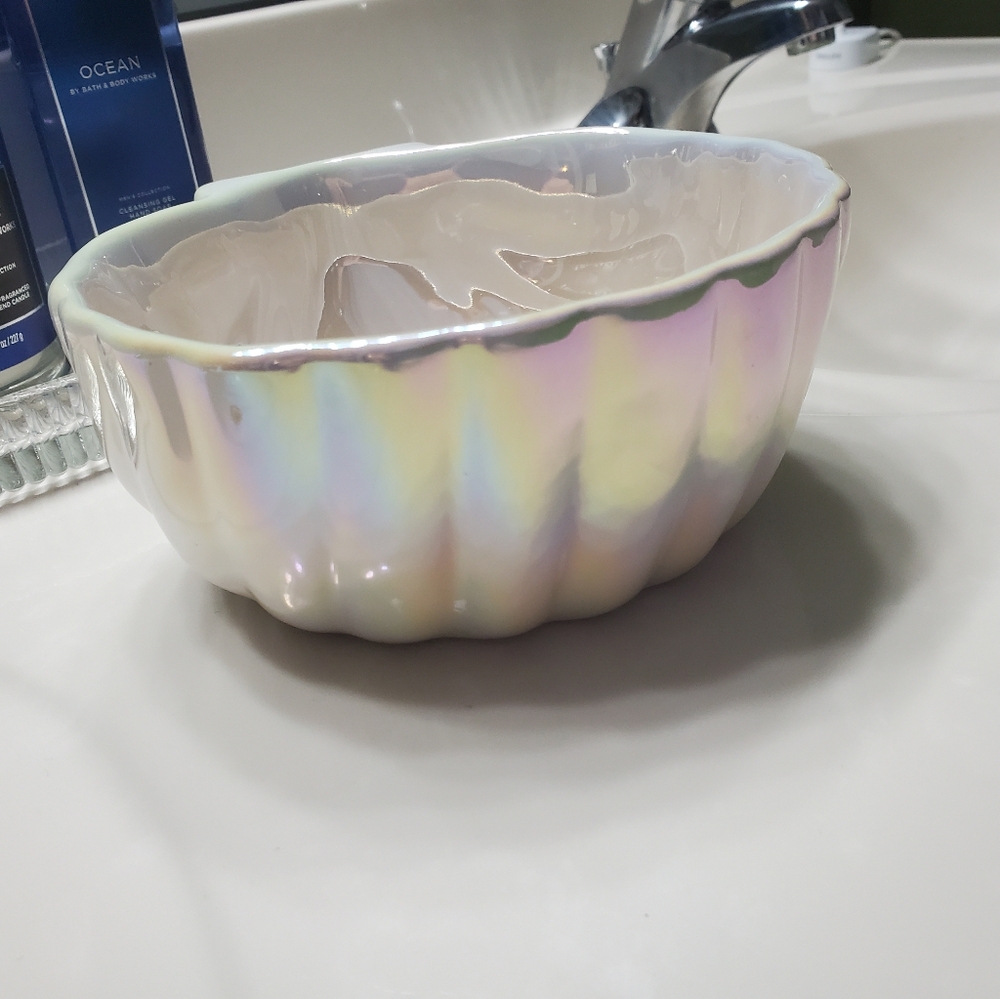 Rae Dunn Iridescent Ceramic Bowl with "Sea" Inscription - Picture 2 of 4